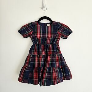 Crewcuts Red and Blue Plaid Kids Dress